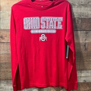 Knights Apparel Ohio State Red Long-Sleeve Tee men's medium NWT